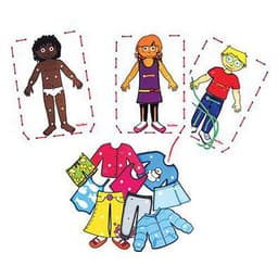 Lot de 3 personnages à habiller - Image principale