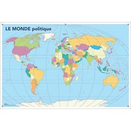 Carte muette recto/verso monde - Image principale