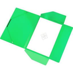 Chemise polypropylène élastique et rabats A4 épaisseur 4/10e - Vert - Image principale
