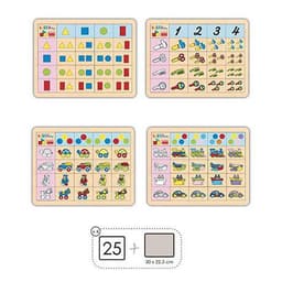 Ensemble 4 puzzles logique 1 - Image principale