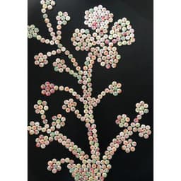 Sachet 150 boutons bois assortis ' fleurs ' - Image principale