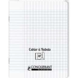 Cahier avec rabats 96 pages seyes, format 24 x 32 cm Polypropylène - Incolore - Image principale