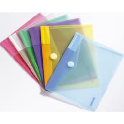 Assortiment de 6 pochettes bande agrippante couleurs assorties 23 x 17.8 cm - Image principale