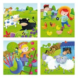 Puzzles progressifs les animaux de la ferme - Image principale