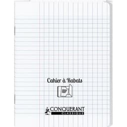 Cahier avec rabats 48 pages Seyes 24x32 cm - Polypropylène incolore - Image principale