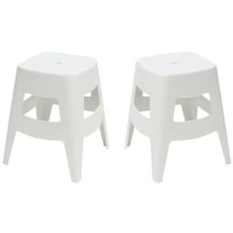 Lot de  5 Tabourets Bas Bellini Blanc - Image 2
