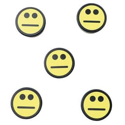 Lot de 5 plots magnétiques Smiley, Coloris : Jaune - Image 6