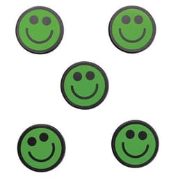 Lot de 5 plots magnétiques Smiley, Coloris : Vert - Image 5