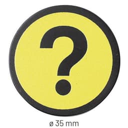 Lot de 5 aimantsean Management Question Jaune - Image 5