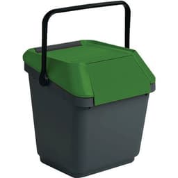 Poubelle EasyMax 35 L noir/vert - Image principale