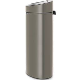 Poubelle Touch bin New 40 ltr Brabantia platine - Image principale