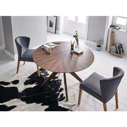 Table réunion Carmel Ø 120 cm plateau plaqué Chêne - Image 2