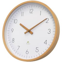Horloge murale en bois TREE Verre Bois clair Fond blanc - Image 4