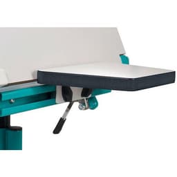Glissière avec accoudoirs coulissants pour table Demeter - gris 9006 - Image 4
