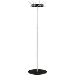 Portemanteau 8 patères en aluminium coloris noir - Image principale