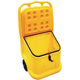 Bac à sel/sable mobile + joint/grenouillère 75L jaune - Image 4