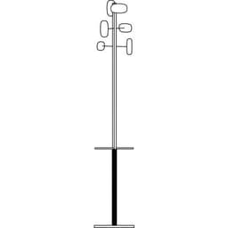 Portemanteau Épi Sherwood avec porte-parapluie - Bi-matière - Image 2