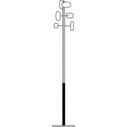 Portemanteau Sherwood 6 patères Bois et Noir - Image 3