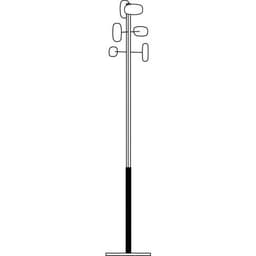 Portemanteau Sherwood 6 patères Bois et Blanc - Image 3