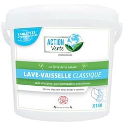 Action Verte 160 tablettes lave-vaisselle cycle long Ecocert - Image principale