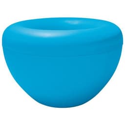 2 jardinières extérieures Scoop avec pots et support - bleu ciel - Image principale