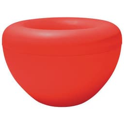 2 jardinières extérieures Scoop avec pots et support - rouge - Image principale