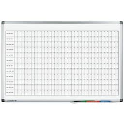 PREMIUM planning annuel horizontal 60x90cm Acier laqué - Image principale