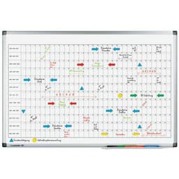PREMIUM planning annuel horizontal 60x90cm Acier laqué - Image 2