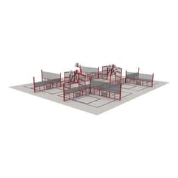 Espace multisports Pitch'One R9M à 9 aires - 22,10 x 18 m - peint - Image principale