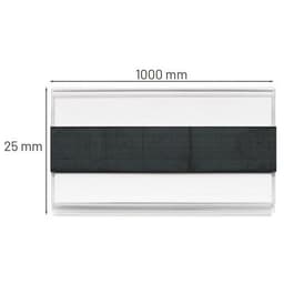 Lot de 10 porte-étiquettes magnétiques 25x1000mm - MANUTAN - Image 4