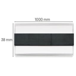 Lot de 10 porte-étiquettes magnet 38x1000mm - MANUTAN - Image 4