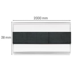 Lot de 10 porte-étiquettes magnet 38x2000mm - MANUTAN - Image 4