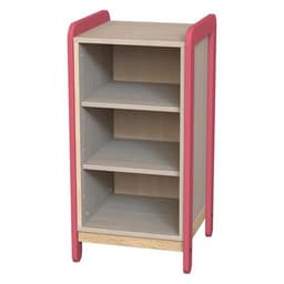 Meuble colonnes + niches Lili 1 colonne/3 cases Ht 98 cm corail - Image principale