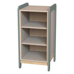 Meuble colonnes + niches Lili 1 col/3 cases Ht 98 cm kaki - Image principale