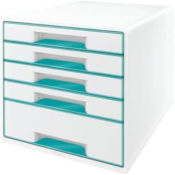Bloc de classement Leitz WOW, 5 tiroirs Menthe - Image principale