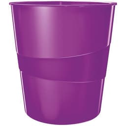 Lot de 6 Corbeille à papier Leitz WOW Violet - Image principale
