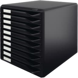 Bloc de classement noir Leitz 10 tir Noir avec finition mate - Image principale