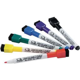 Mini marqueurs effaçables à sec coloris assortis - Image principale
