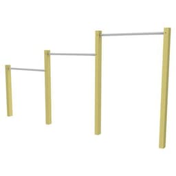 Barres fixes 3 hauteurs jambes de scellement - Image principale