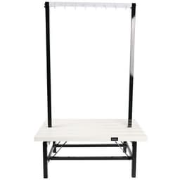 Banc double patère PVC blanc - À monter - Manutan - Image 3