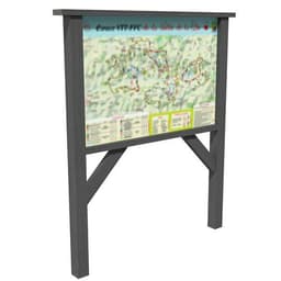 Panneau d'information 180x240 cm - gris - Image principale