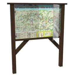 Vitrine plexi pour panneau d'information 97 x 145 cm 2 venteaux + serrure - Image principale