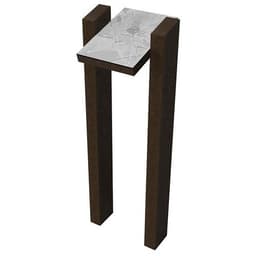 Table d'information 2 pieds hauteur 120 cm - marron - Image principale