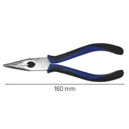 Pince à bec demi-rond coudé 160mm - Manutan - Image 4