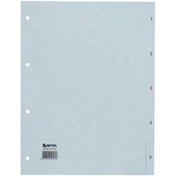 Lot de 6 Intercalaires en plastique, chiffres, A4, 1-31, PP, - Image principale