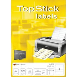 Lot de 6 Etiquettes pour dos de classeur large - Image principale