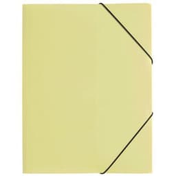 Lot de 6 Chemise à élastique, A4, en PP, jaune - Image principale