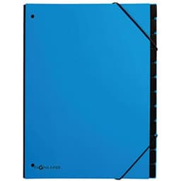 Lot de 6 Classeurs soufflet tendance, A4, 12 compar., bleu ciel - Image principale