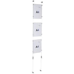 Kit affichage sur câble sol/plafond format 4A horizontal - Image principale