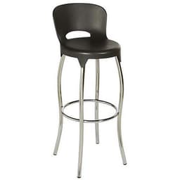 Lot de 2 tabourets hauts anthracite - Image principale